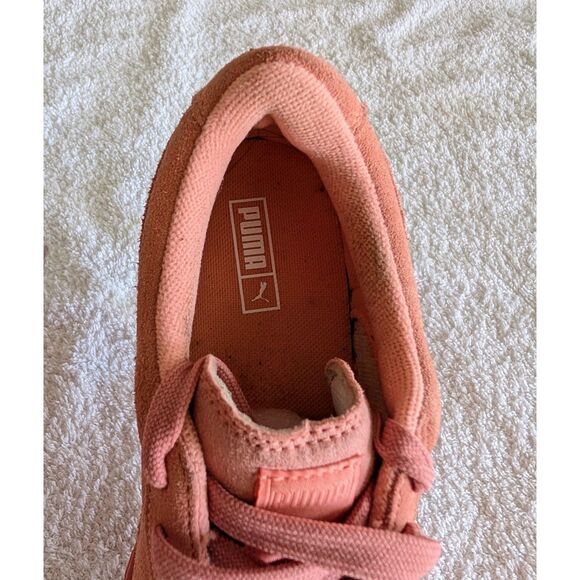 PUMA Women’s Suede Classic Mono Sneakers – Peach / Coral Pink  Sz 7 - Picture 5 of 9
